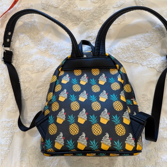 Disney Parks Loungefly Dole Whip pineapple print Backpack - Picture 3 of 8